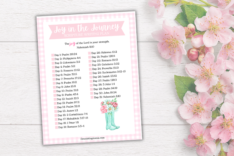 may scripture writing plan