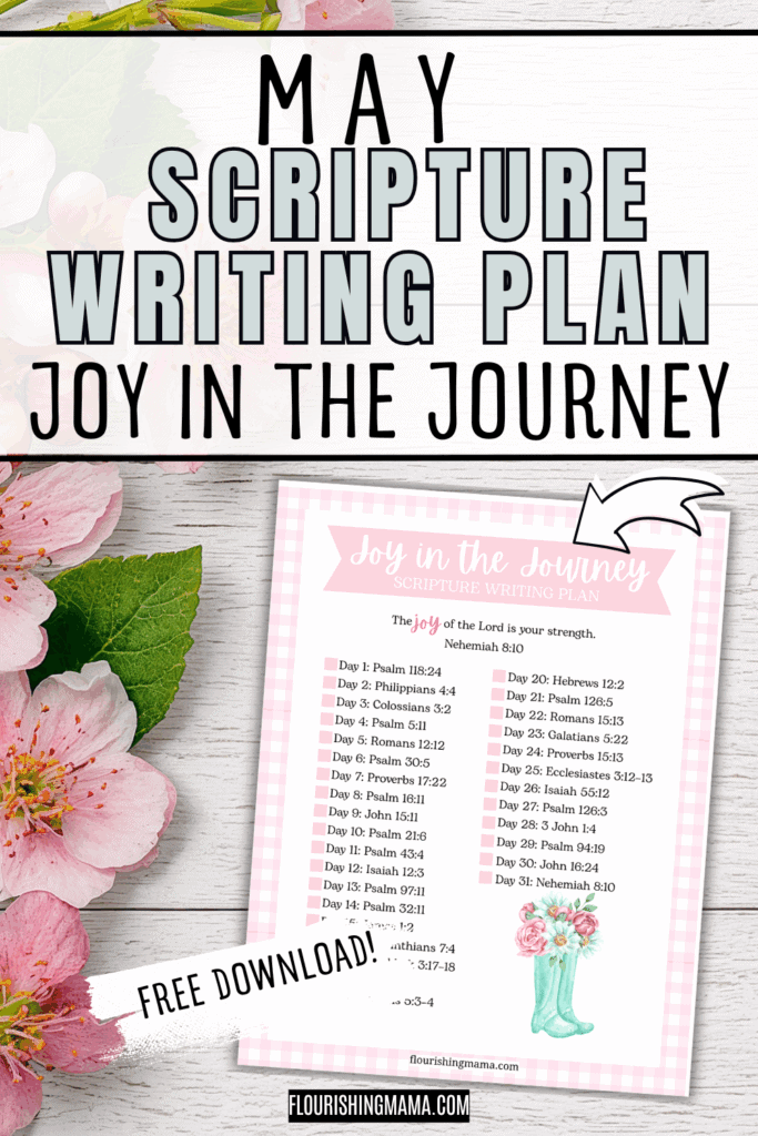 may scripture writing plan