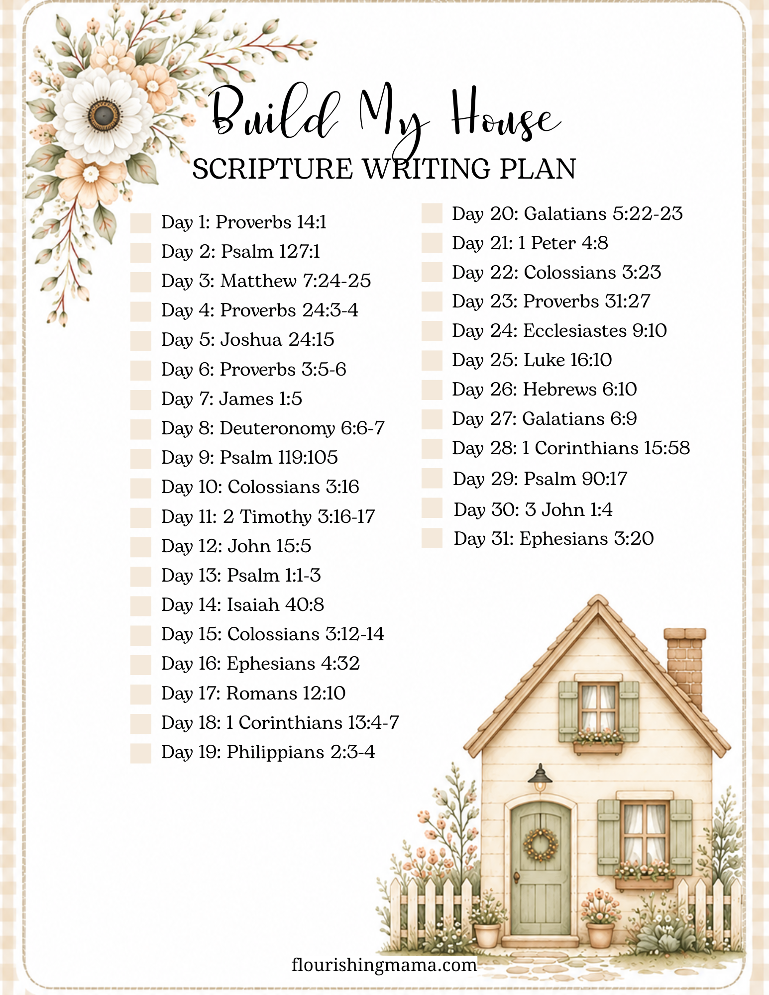 august scripture writing plan