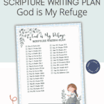 october scripture writing plan | god is my refuge