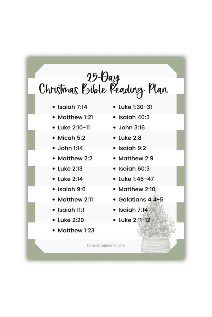 christmas Bible reading plan