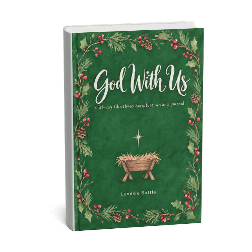 God With Us 31-Day Christmas Scripture writing journal